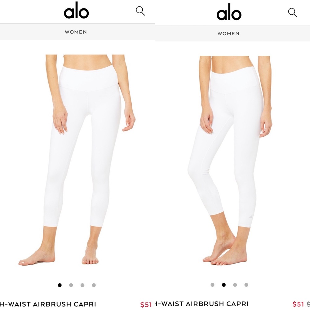 “Brand new” ALO yoga HIGH-WAIST AIRBRUSH CAPRI